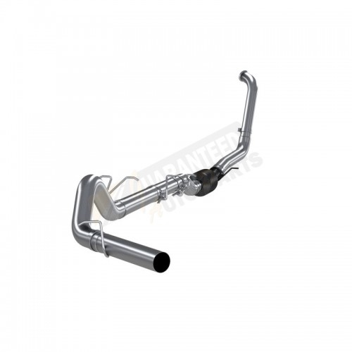 MBRP Aluminized 4" Single Turbo Back Exhaust System - Performance Series - No Muffler - S6212PLM